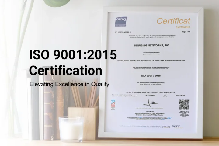 Main image of news article "ISO 9001:2015 Certification"