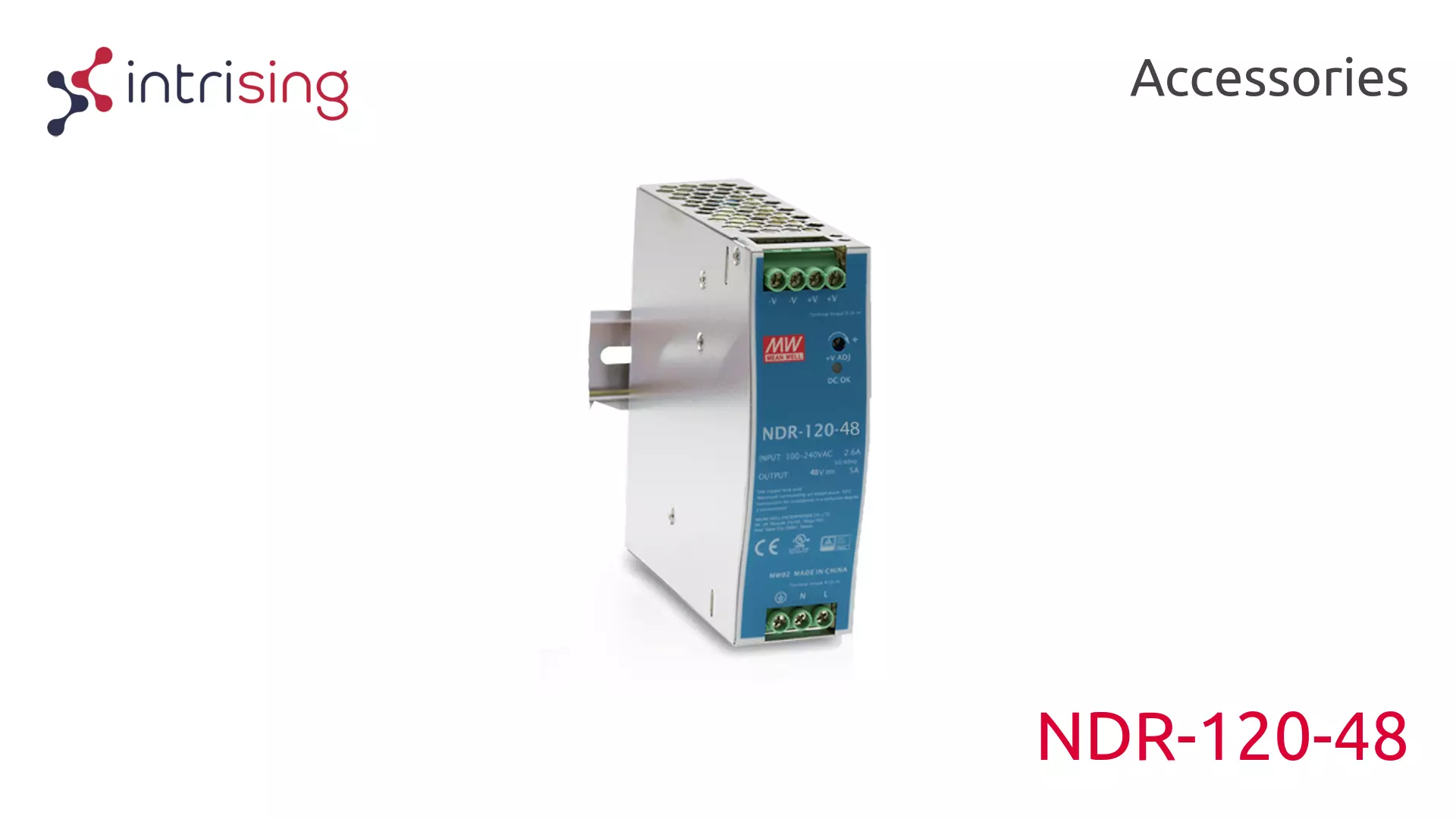 Bloc D'alimentation Rail DIN 120W 48V 2.5A - Alimentation Industrielle Universelle 85-264VAC - NDR-120-48 - 1