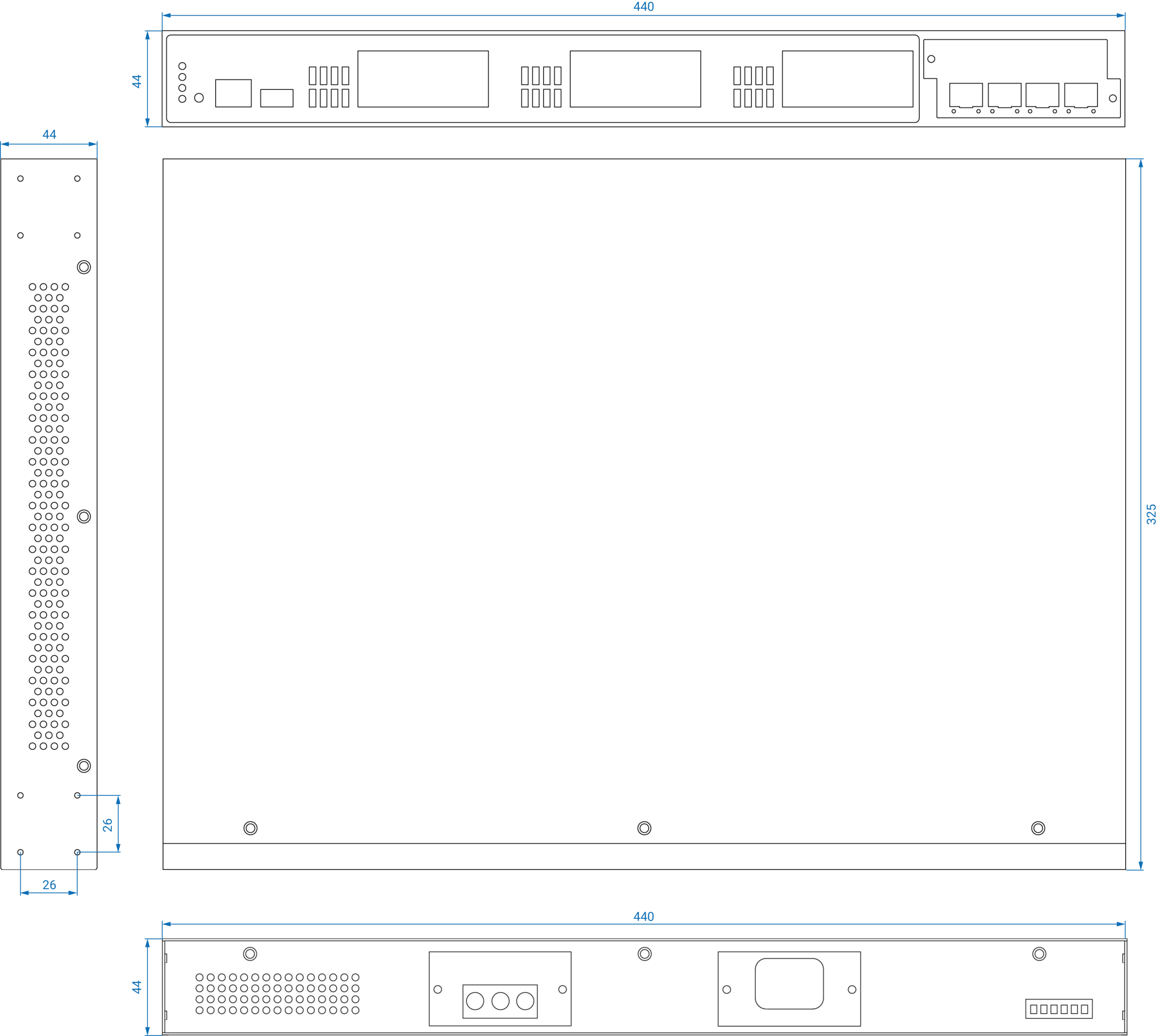 Dimensions diagrams of this device.