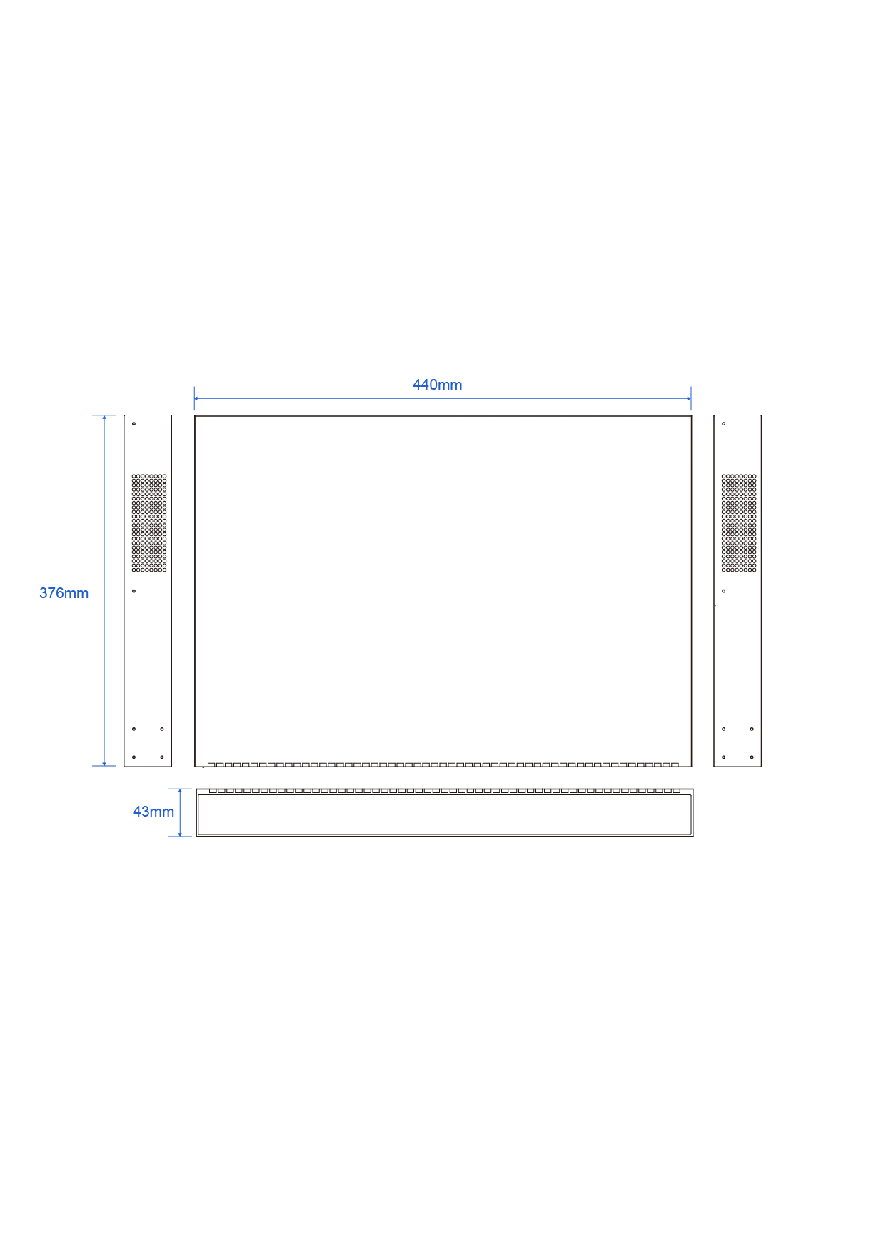 Dimensions diagrams of this device.